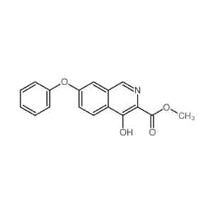 4-羟基-7-苯氧基-3-异喹啉羧酸甲酯,methyl 4-hydroxy-7-phenoxyisoquinoline-3-carboxylate