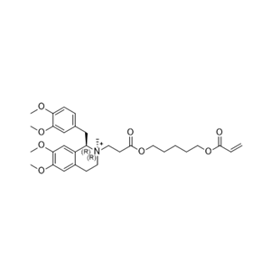 苯磺顺阿曲库铵杂质14,(1R,2R)-2-(3-((5-(acryloyloxy)pentyl)oxy)-3-oxopropyl)-1-(3,4-dimethoxybenzyl)-6,7-dimethoxy-2-methyl-1,2,3,4-tetrahydroisoquinolin-2-ium