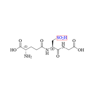 谷胱甘肽杂质06,(2S)-2-amino-5-(((2R)-1-((carboxymethyl)amino)-1-oxo-3-sulfinopropan-2-yl)amino)-5-oxopentanoic acid
