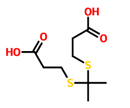 Propanoic acid, 3,3'-[(1-methylethylidene)bis(thio)]bis-,Propanoic acid, 3,3'-[(1-methylethylidene)bis(thio)]bis-