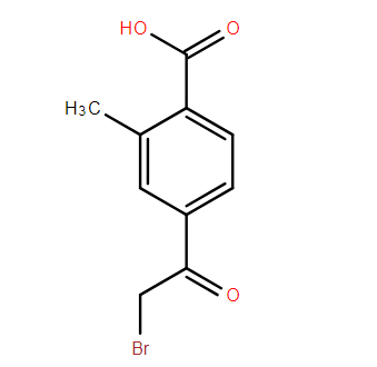 4-（2-溴）乙酰基-2-甲基苯甲酸,4 - (2-bromo) acetyl-2-methylbenzoic acid