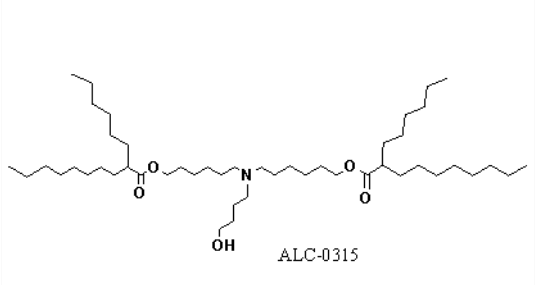 ALC-0315,[(4-hydroxybutyl)azanediyl]bis(hexane-6,1-diyl)bis(2-hexyldecanoate)