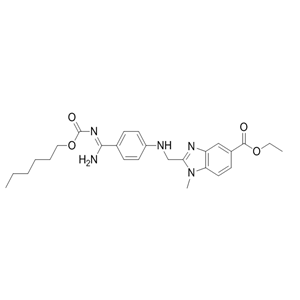 达比加群酯杂质G,Ethyl 2-[[[4-[[[(hexyloxy)carbonyl]amino]iminomethyl]phenyl]amino]methyl]-1-methyl-1H-benzimidazole-5-carboxylate