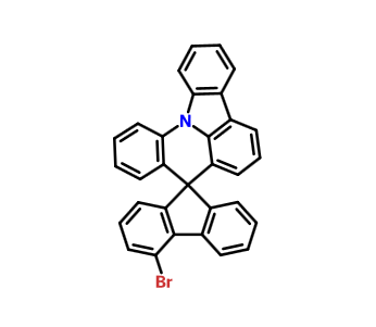 4-溴-螺[芴-9,8'-[8H]吲哚[3,2,1-DE]吖啶],4-Bromo-spiro[9H-fluorene-9,8'-[8H]indolo[3,2,1-de]acridine]