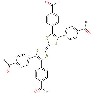 四硫富瓦烯四苯甲醛,2,3,6,7-tetra(4-formylphenyl)tetrathiafulva‐ lene; tetrathiafulvalene-tetrabenzaldehyde