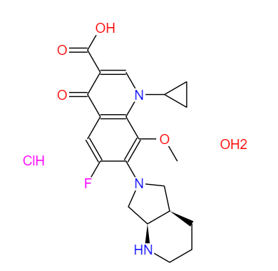 莫西沙星盐酸盐单水合物,MOXIFLOXACIN, HYDROCHLORIDE MONOHYDRATE