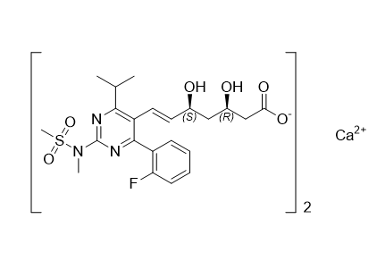 瑞舒伐他汀鈣雜質(zhì)52,monocalcium mono((3R,5S,E)-7-(4-(2-fluorophenyl)-6-isopropyl-2- (N-methylmethylsulfonamido)pyrimidin-5-yl)-3,5-dihydroxyhept-6- enoate)