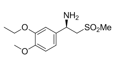 中文名称	(R)-1-(3-乙氧基-4-甲氧基苯基)-(甲磺酰基)乙胺 英文名称	(R)-1-(3-Ethoxy-4-Methoxyphenyl)-2-(Methylsulfonyl)ethylaMi,(R)-1-(3-Ethoxy-4-Methoxyphenyl)-2-(Methylsulfonyl)ethylaMine