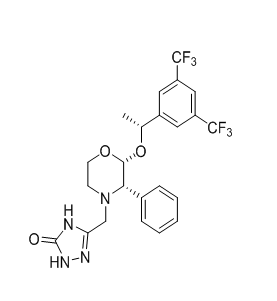 脱氟阿瑞匹坦,5-[[(2R,3S)-2-[(1R)-1-[3,5-Bis(trifluoromethyl)phenyl]ethoxy]-3-phenyl-4-morpholinyl]methyl]-1,2-dihydro-3H-1,2,4-triazol-3-one