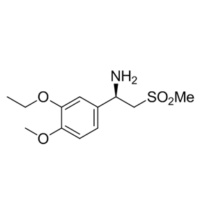中文名称	(R)-1-(3-乙氧基-4-甲氧基苯基)-(甲磺酰基)乙胺 英文名称	(R)-1-(3-Ethoxy-4-Methoxyphenyl)-2-(Methylsulfonyl)ethylaMi