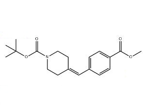 METHYL 4-[(1-BOC-PIPERIDIN-4-YLIDENE)METHYL]BENZOATE,4-(4-methoxycarbonylbenzylidene)piperidine-1-carboxylic acid tert-butyl ester