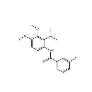 N-(2-乙酰基-3,4-二甲氧基苯基)-3-氟苯甲酰胺