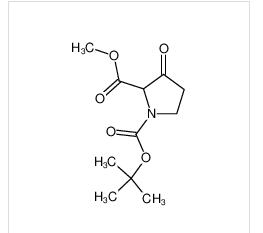 Methyl 1-(tert-butoxycarbonyl)-3-oxopyrrolidine-2-carboxylate,Methyl 1-(tert-butoxycarbonyl)-3-oxopyrrolidine-2-carboxylate