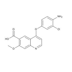 乐伐替尼杂质11,4-(4-amino-3-chlorophenoxy)-7-methoxyquinoline-6-carboxylic acid
