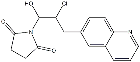 1-[2-氯-1-羟基-3-(6-喹啉基)丙基]-2,5-吡咯烷二酮,1-[2-Chloro-1-hydroxy-3-(6-quinolinyl)propyl]-2,5-pyrrolidinedione