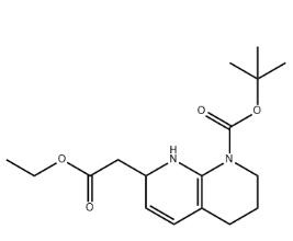 tert-butyl 7-(2-ethoxy-2-oxoethyl)-3,4-dihydro-1,8-naphthyridine-1(2H)-carboxylate,tert-butyl 7-(2-ethoxy-2-oxoethyl)-3,4-dihydro-1,8-naphthyridine-1(2H)-carboxylate