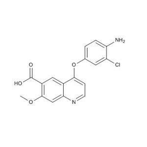 乐伐替尼杂质 LFZZ-4,4-(4-amino-3-chlorophenoxy)-7-methoxyquinoline-6-carboxylic acid