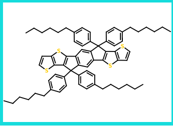 四(对己基苯)-引达省并二并二噻吩,6,6,12,12-tetrakis(4-hexylphenyl)-s-indacenodithieno[3,2-b]thiophene