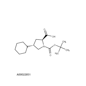 (2S,4S)-1-[(tert-butoxy)carbonyl]-4-cyclohexylpyrrolidine-2-carboxylic acid