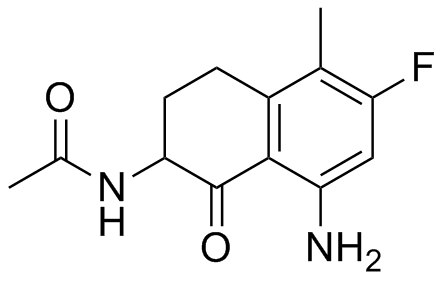 N-(8-氨基-6-氟-5-甲基-1-氧代-1,2,3,4-四氢萘-2-基)乙酰胺,N-(8-Amino-6-fluoro-5-methyl-1-oxo-1,2,3,4-tetrahydronaphthalen-2-yl)acetamide
