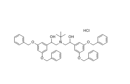 特布他林杂质17,2,2'-(tert-butylazanediyl)bis(1-(3,5-bis(benzyloxy)phenyl)ethanol) hydrochloride