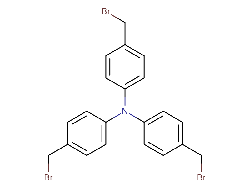 4,4',4''-三(溴甲基)三苯胺,Benzenamine, 4-(bromomethyl)-N,N-bis[4-(bromomethyl)phenyl]-