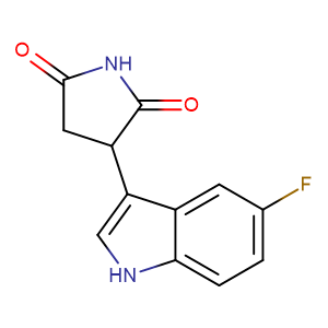 3-(5-氟-1H-吲哚-3-基)-2,5-吡咯烷二酮,3-(5-fluoro-indol-3-yl)-pyrrolidine-2,5-dione