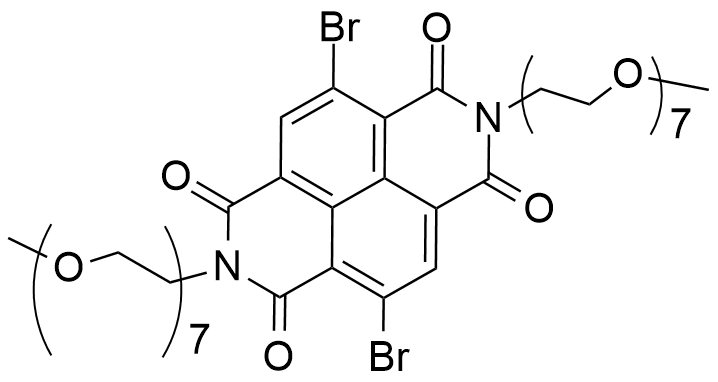 4,9-二溴-2,7-二(2,5,8,11,14,17,20-七氧杂二十二烷-22-基)苯并[lmn][3,8]菲咯啉-1,3,6,8(2H,7H)-四酮,4,9-Dibromo-2,7-di(2,5,8,11,14,17,20-heptaoxadocosan-22-yl)benzo[lmn][3,8]phenanthroline-1,3,6,8(2H,7H)-tetraone