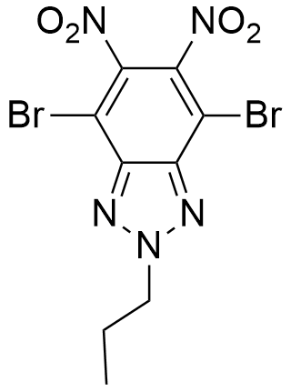 4,7-Dibromo-5,6-dinitro-2-propyl-2H-benzo[d][1,2,3]triazole,4,7-Dibromo-5,6-dinitro-2-propyl-2H-benzo[d][1,2,3]triazole