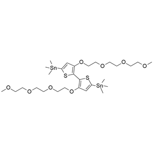 3,3'-雙(2-(2-(2-甲氧基乙氧基)乙氧基)乙氧基)-[2,2'-聯(lián)噻吩]-5,5'-二基)雙(三甲基錫)