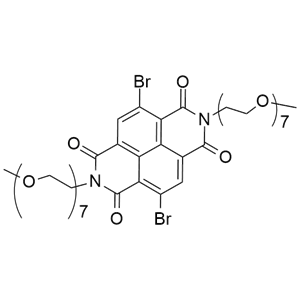 4,9-二溴-2,7-二(2,5,8,11,14,17,20-七氧杂二十二烷-22-基)苯并[lmn][3,8]菲咯啉-1,3,6,8(2H,7H)-四酮,4,9-Dibromo-2,7-di(2,5,8,11,14,17,20-heptaoxadocosan-22-yl)benzo[lmn][3,8]phenanthroline-1,3,6,8(2H,7H)-tetraone