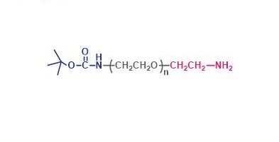 α-叔丁氧羰基氨基-ω-氨基聚乙二醇,Boc-NH-PEG-NH2,α-Tert butyloxycarbonyl amino-ω-amino poly(ethylene glycol)