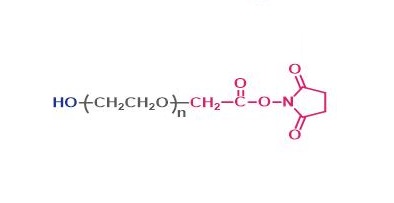 α-羟基-ω-琥珀酰亚胺乙酸酯基聚乙二醇,HO-PEG-SCM,α-Hydroxyl-ω-succinimidyl carboxymethyl ester poly(ethylene glycol)