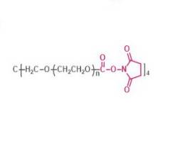 四臂聚乙二醇琥珀酰亚胺碳酸酯,4-arm PEG-SC,4-arm Poly(ethylene glycol) succinimidyl ester