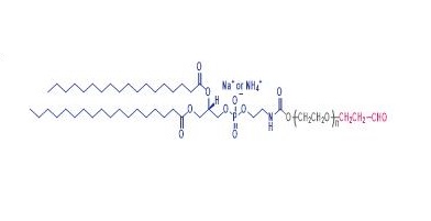 α-丙醛-ω-1，2-二硬脂酸-3-磷脂酰乙醇胺聚乙二醇,DSPE-PEG-CHO,α-Aldehyde-ω-distearoyl-sn-glycero-3-phosphoethanolamino poly(ethylene glycol)