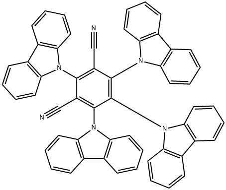 2,4,5,6-四(9-咔唑基)-間苯二腈,2,4,5,6-tetrakis(carbazol-9-yl)-1,3-dicyanobenzene