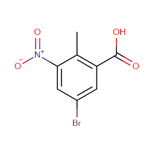 2-甲基-3-硝基-5-溴苯甲酸,5-broMo-2-Methyl-3-nitrobenzoic acid