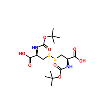 N,N'-双(叔丁氧羰基)-L-胱氨酸,(Boc-Cys-OH)2