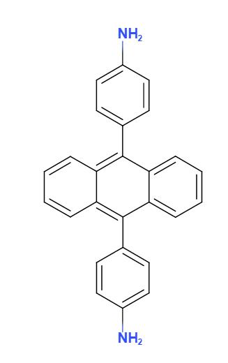 4,4'-(蒽-9,10-二基)二苯胺,4-[10-(4-aminophenyl)anthracen-9-yl]aniline