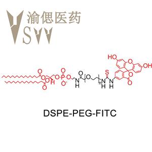 DSPE-PEG-FITC，二硬脂酰基磷脂酰乙醇胺-聚乙二醇-荧光素