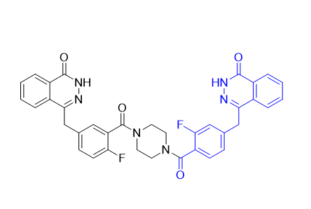 奥拉帕利杂质12,4-(4-fluoro-3-(4-(2-fluoro-4-((4-oxo-3,4-dihydrophthalazin-1-yl) methyl)benzoyl)piperazine-1-carbonyl)benzyl)phthalazin-1(2H)-one