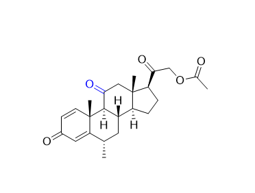 甲泼尼龙杂质06,2-oxo-2-((6S,8S,9S,10R,13S,14S,17S)-6,10,13-trimethyl-3,11-dioxo-6,7,8,9,10,11,12,13,14,15,16,17-dodecahydro-3H-cyclopenta[a]phenanthren-17-yl)ethyl acetate