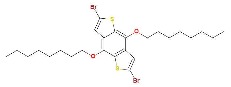 2,6-二溴-4,8-双(正辛基氧代)苯并[1,2-b:4,5-b ]二噻吩,2,6-Dibromo-4,8-bis(octyloxy)benzo[1,2-b:4,5-b']dithiophene