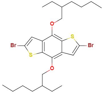 2,6-二溴-4,8-双[(2-乙基己基)氧基]苯并[1,2-b:4,5-b']二噻吩,2,6-Dibromo-4,8-bis[(2-ethylhexyl)oxy]-benzo[1,2-b:4,5-b']dithiophene