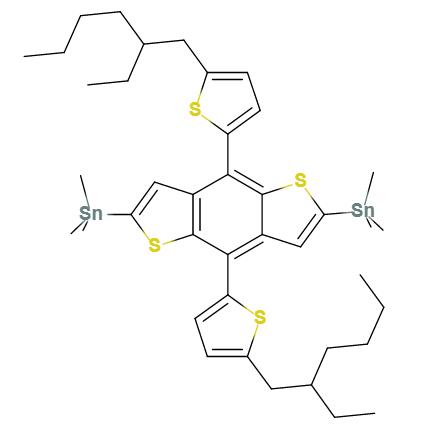 4,8-双[5-(2-乙基己基)噻吩-2-基]-2,6-双(三甲基甲锡烷基)苯并[1,2-b:4,5-b']二噻吩,2,6-Bis(triMethyltin)-4,8-bis(5-(2-ethylhexyl)thiophen-2-yl)benzo [1,2-b:4,5-b']dithiophene