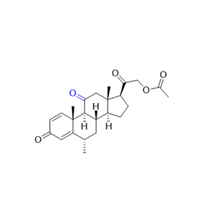 甲泼尼龙杂质06,2-oxo-2-((6S,8S,9S,10R,13S,14S,17S)-6,10,13-trimethyl-3,11-dioxo-6,7,8,9,10,11,12,13,14,15,16,17-dodecahydro-3H-cyclopenta[a]phenanthren-17-yl)ethyl acetate