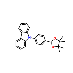 9-[4-(4,4,5,5-四甲基-1,3,2-二噁硼烷-2-基)苯基]-9H-咔唑,9-(4-(4,4,5,5-tetraMethyl-1,3,2-dioxaborolan-2-yl)phenyl)-9H-carbazole