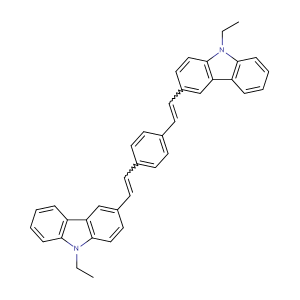 3,3'-(1,4-苯基二-2,1-乙烯基)二(9-乙基-9H-咔唑),3,3'-(1,4-Phenylenedi-2,1-ethenediyl)bis(9-ethyl-9H-carbazole)