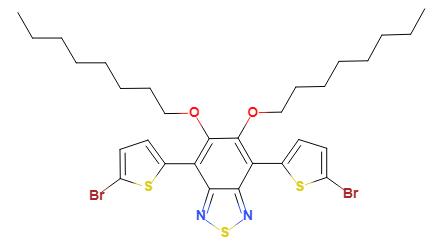 4,7 - 双(5 - 溴噻吩-2 - 基)-5,6 - 双(辛氧基)苯并并[C] [1,2,5]噻二唑,4,7-bis(5-broMothiophen-2-yl) -5,6-bis(octyloxy)benzo[c] [1,2,5]thiadiazole