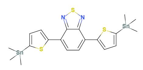 4,7-二(5-三甲基锡噻吩基-2-)-2,1,3-苯并噻二唑,4,7-Bis(2-3MeSn-5-thienyl)-2,1,3-benzothiadiazole